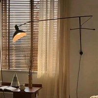Serge Mouille MCL Trépied Table Lampe De Bureau Bar Studio Applique Murale avec Abat-Jour Blanc Cassé pour Salle De Bains Source De Lumière LED