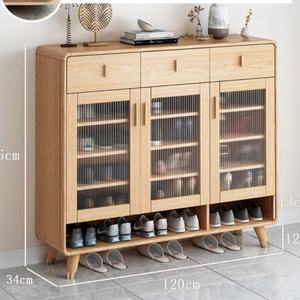 Meuble à chaussures en bois, étagère à chaussures, armoire à chaussures pour le rangement des chaussures, meuble de salon - Product Image 1