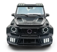 Pour mercedes-benz classe G W464 W465 G63 mise à niveau Kit de carrosserie Mansory en Fiber de carbone Style MSY pare-chocs avant et arrière passages de roue de capot