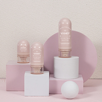 Bouteille Unique de pompe sans air ABS de forme inversée de 15ml, 30ml, 50ml, bouteille de Lotion de couleur personnalisée, vente en gros