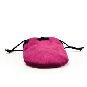 FANXI Wholesale Custom Printed Dust Proof Small Jewelry Gift Suede Drawstring Suede <b>Pouch</b> Bag - Product Image 3