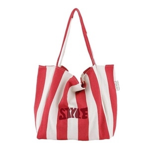 Large Eco Friendly Low MOQ Printed Canvas Tote <b>Bags</b> Embroidery Chains Two Handles <b>Shoulder</b> <b>Strap</b> Custom Logo TC Brand Button - Product Image 4