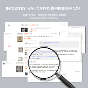 BOLEN Lớn Cửa Vòm Thông Minh LED Đèn Nền Đầy Đủ Chiều Dài Tầng Gương Treo Tường Gương Trang Điểm Với Đèn LED - Product Image 5