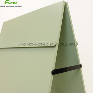 VINO Customized Metal Sandwich Board Sign <b>Stand</b> Powder Coated Freestanding Outdoor Display Rack - Product Image 4