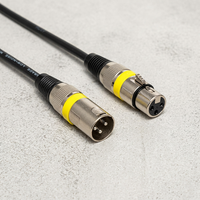 Cable de Micrófono XLR de 3 Pines Macho a Hembra, Cable de Audio Balanceado Chapado en Oro para Mezcladora, Altavoz, Sistema de Sonido, Estudio, 1M