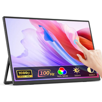 Moniteur tactile portable Eimio 21,5 pouces IPS, tactile capacitif 10 points, USB-C Plug & Play, deuxième écran externe pour ordinateur portable, téléphone, OEM ODM