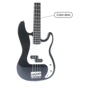 Guitar Bass 4 Dây Màu Đen Và Trắng