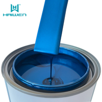 Peinture automobile Haiwen, nouvelle arrivée, 1K, bleu premium, argent brillant, résine acrylique liquide, revêtement pour pulvérisation, revêtement plastique