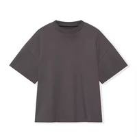 T-shirt de luxe épais et lourd 100% coton, surdimensionné, à épaules tombantes, personnalisé pour hommes