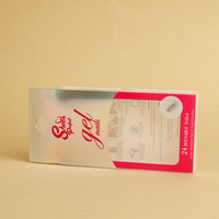 Emballage d'ongles en acétate personnalisé Boîte en plastique PET transparente personnalisée avec estampage par feuille au laser