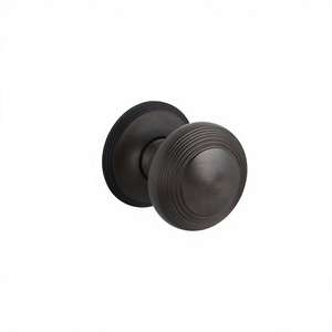 Poignée de porte murale en métal noir fini pour portes, fenêtres, portails et armoires de maison et d'hôtel – Quincaillerie et outils - Product Image 1