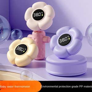 Thermomètre électronique pour la température de l'eau du bain de bébé, thermomètre en forme de fleur pour enfants, en plastique PP+TPE - Product Image 5