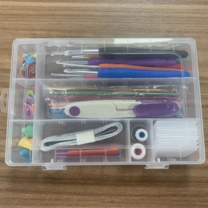 Kit <span class=keywords><strong>de</strong></span> <span class=keywords><strong>crochet</strong></span> <span class=keywords><strong>de</strong></span> 46 pièces pour débutants avec étui <span class=keywords><strong>de</strong></span> rangement, 16 tailles, aiguilles à tricoter ergonomiques en aluminium à prise souple, ensemble d'outils <span class=keywords><strong>de</strong></span> couture - Product Image 2