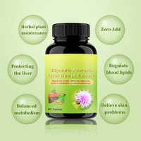 Tablet Kesehatan Hati Herbal Alami Silymarin Pueraria untuk Dukungan Hati Dewasa 60 Tablet/Botol 2 Tablet Sehari