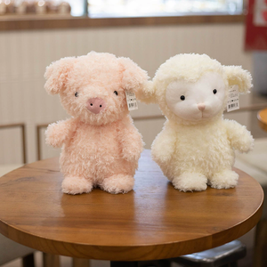 Juguetes de peluche de la serie Curly para comercio exterior, adornos infantiles de <span class=keywords><strong>pollitos</strong></span>, patos y corderos, muñecos de peluche para máquina de garras, animales de peluche. - Product Image 4