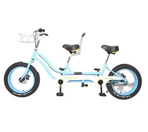 Sepeda tandem dua kursi lucu, sepeda untuk perjalanan dan wisata