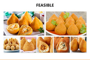 Chengtao Machine <span class=keywords><strong>Coxinha</strong></span> entièrement automatique Croquette <span class=keywords><strong>de</strong></span> poulet brésilienne à grande vitesse ancienne ligne <span class=keywords><strong>de</strong></span> Production alimentaire <span class=keywords><strong>de</strong></span> rue industrielle - Product Image 2