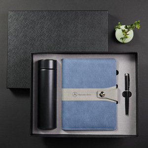 Set de Cuaderno Personalizado A5 con Hojas Sueltas, Cuaderno de Negocios de Cuero PU Grueso con Bolígrafo y Taza Térmica, Set de Regalo - Product Image 5