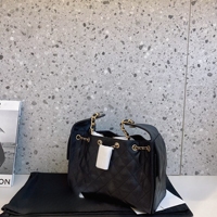 Nouvel Arrivage Sac Fourre-tout Matelassé en Cuir Inspiré des Créateurs avec Cordon de Serrage, Chaîne Dorée Vintage, Grand Sac à Bandoulière pour Femme Quotidien