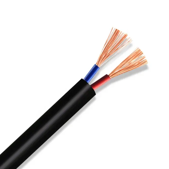 Kabel Bangunan Listrik, Kawat Tembaga PVC 22AWG 2 Core untuk Pemasangan Struktur Fleksibel Harga Kabel dan Kabel Listrik