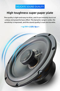 Haut-parleurs stéréo de voiture de gamme moyenne de 6.5 pouces Double bobines Double aimant Haut-parleur de basse audio de voiture de 6.5 pouces Haut-parleur coaxial automatique actif - Product Image 2