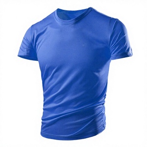 Vente en gros OEM T-shirt d'été pour homme en coton soie glacée, vierge, imprimé par sublimation, brodé, à manches courtes, pour le sport, la gym et la course, séchage rapide, en maille - Product Image 2