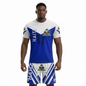 Tenues Essentielles Populaires Coupe d'Or Haïti 2026 – Vêtements de Sport Décontractés pour Fans Haïtiens – Ensembles de Football de Plage AYITI Coupe d'Été pour Hommes Coupe Ample - Product Image 2