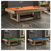 Table de billard de style américain pour usage domestique et commercial, plateau haute densité / marbre, aucun assemblage requis, multifonctionnelle 3-en-1