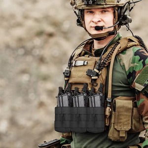 Tactical Outdoor Acessório <span class=keywords><strong>Vest</strong></span> com 6 Revistas Armazenamento Nylon <span class=keywords><strong>Molle</strong></span> Phone Case e Diversos Segurança Aplicação Bolsas - Product Image 2