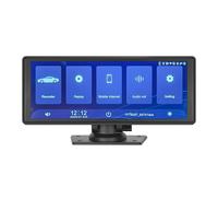 10.26 "Portable sans fil CarPlay Android Auto 4K double objectif DVR moniteur lecteur autoradio Support caméra arrière pour voitures camions Van