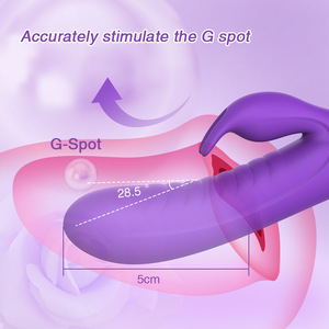 Vibrateur Lapin pour Femmes, Stimulation Double Point G et Clitoris, Vibrations Puissantes Oscillantes et Sinueuses, Jouet Sexuel en Silicone Rechargeable - Product Image 4