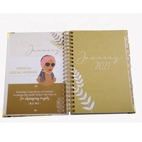 2022 personnalisé En Gros Fournisseur de Bureau Relié A5 Spirale Agenda Agenda Journal Planificateur Portable Impression