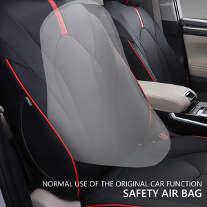 Housses de siège de voiture en cuir sur mesure, imperméables et durables, pour 7 places, protection avant et arrière, pour Toyota - Product Image 5