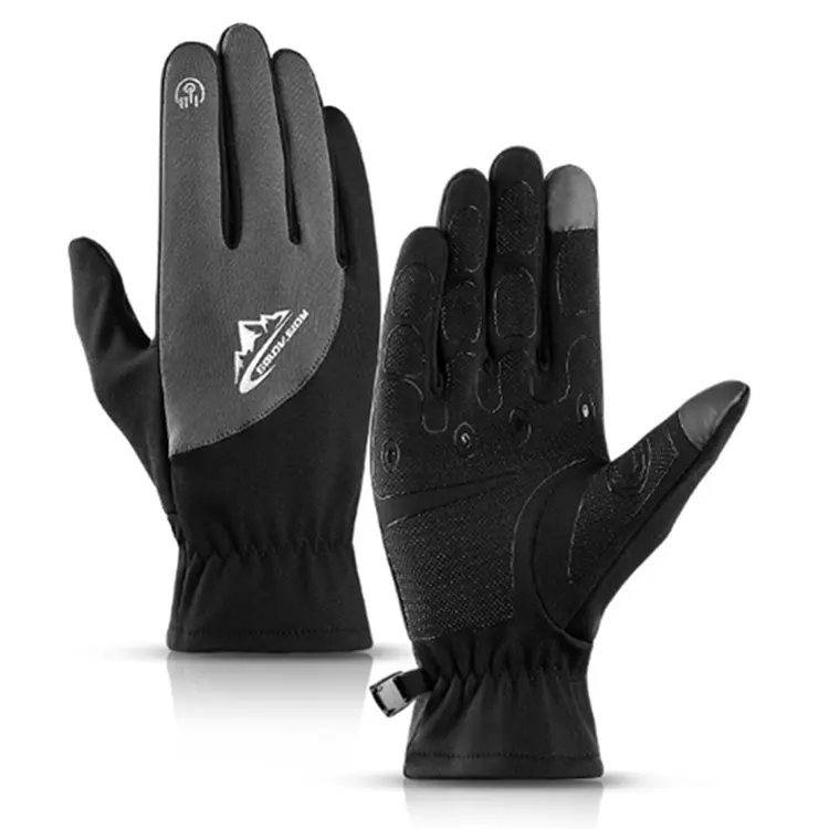Ветрозащитные нескользящие спортивные Водонепроницаемые зимние теплые перчатки с сенсорным экраном для восхождения, езды на велосипеде, бега
