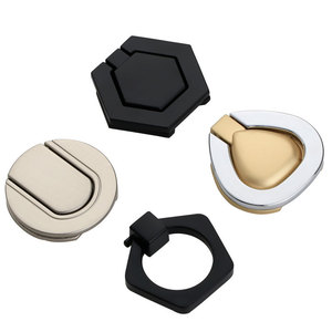 Zinc Alloy Cabinet <b>Handles</b> 6248 6249 Geometric Shape Hidden Snap For Drawer Furniture Hardware Easy Installation - Product Image 3