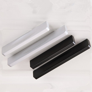 Aluminum Alloy Cabinet Handles Bar Shape Minimalist Design For Drawers And Cabinet <b>Doors</b> Durable Plating Finish - Product Image 1