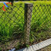 En stock: Rollos de malla de alambre galvanizado tipo ciclón de 8 y 6 pies para cercas de malla de alambre con accesorios