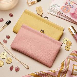 Monedero Pequeño de Cuero PU con Logotipo Personalizado, Estilo Japonés, Bolsa de Almacenamiento de Viaje de Cuero PU Lychee - Product Image 1
