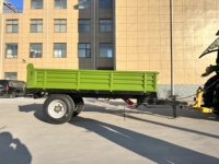 Haute qualité 3 tonnes Mini remorque à benne basculante robuste utilitaire Cargo Atv Remorque pour tracteur agricole pour ferme