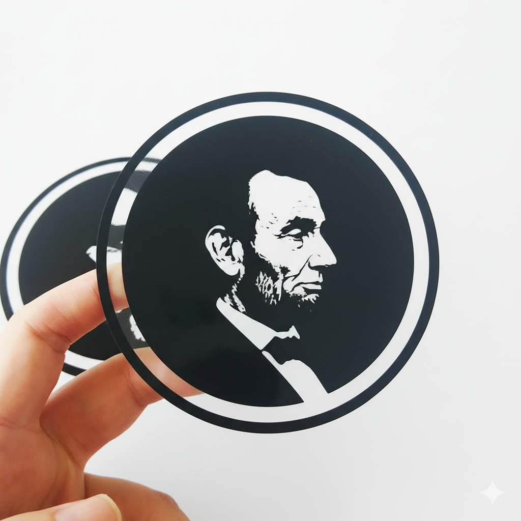 Autocollants clairs faits sur commande