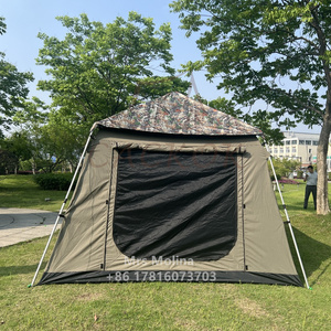 Factory Price High-End Cotton <b>Canvas</b> Tent with Aluminum Automatic <b>Frame</b> Multi-Functional Screen Canopy Camping Tent - Product Image 3