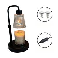 Lampu Pemanas Lilin Tanpa Api yang Dapat Diredupkan dengan Timer untuk Lilin dalam Stoples Dekorasi Rumah Hadiah Natal & Paskah dengan 2 Bohlam