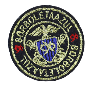 Écusson brodé personnalisé pour vêtements, patch brodé en <span class=keywords><strong>chenille</strong></span>, écusson thermocollant, badge brodé à la main en <span class=keywords><strong>fil</strong></span> métallique - Product Image 4