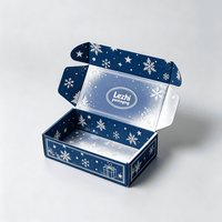 Cajas de Regalo Navideñas de Cartón de Alta Calidad con Diseño Portátil, Grabado en Relieve, Embalaje Ecológico y Reciclable