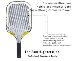 ไม้ปิงปอง IV <span class=keywords><strong>BEN</strong></span> JOHNS รุ่น Pro Player Edition 16 มม. T700 Gen4 แกนรังผึ้ง ขอบฝ้า ไม่มีขอบ ได้รับการรับรองจาก USAPA สำหรับความบันเทิงแบบพกพา - Product Image 6