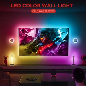 Lámpara LED RGB, Par de Lámparas Decorativas Abyss, Luz Nocturna Ambiental Bluetooth, Iluminación Ambiental de Escritorio para TV, PC, Juegos, Regalo de Navidad - Product Image 2