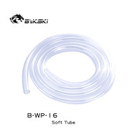 Tuyau d'eau en PVC Bykski B-WP-16, épaisseur de paroi 3 mm, diamètre 16 mm, transparent, flexible, pour refroidissement liquide d'ordinateur