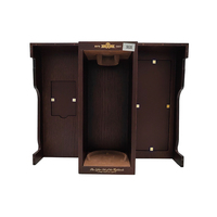 Boîte cadeau en bois MDF sur mesure de grande taille, à double porte, pour collection de bouteilles de vin, champagne, whisky, présentoir, emballage cadeau