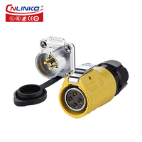 Masculine — connecteur circulaire M20 220v, 4 broches, étanche, avec protection anti-poussière, prise électrique, pour femmes et hommes