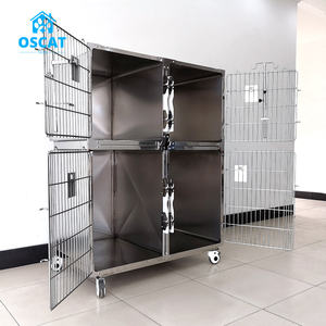 OSCAT Customized Wholesale High Quality <strong>Kennel</strong> Stainless Steel Pet <strong>Dog</strong> Cage <strong>Dog</strong> <strong>Kennel</strong> Runs Outdoor Indoor <strong>Heated</strong> <strong>Dog</strong> <strong>Kennel</strong> - Product Image 3